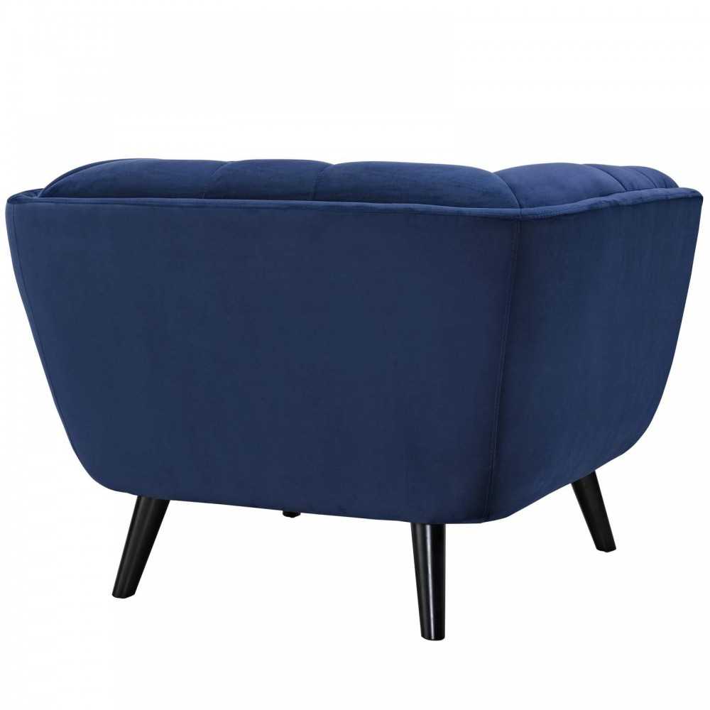 Bestow 2 Piece Performance Velvet Armchair Set, Navy