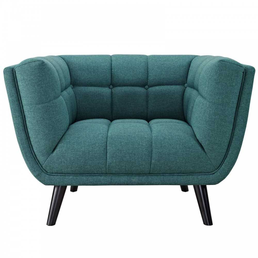 Bestow 2 Piece Upholstered Fabric Armchair Set, Teal