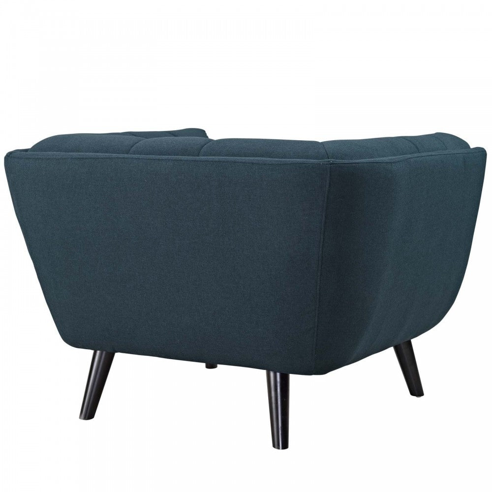 Bestow 2 Piece Upholstered Fabric Armchair Set, Blue
