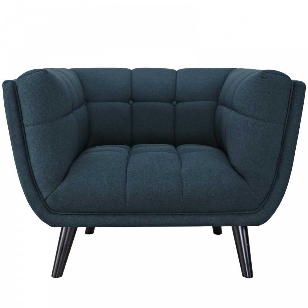 Bestow 2 Piece Upholstered Fabric Armchair Set, Blue