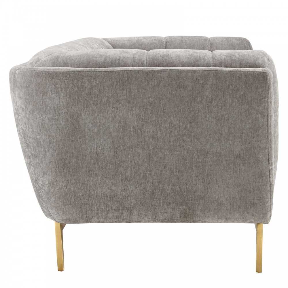 Bestow Crushed Performance Velvet Sofa, Light Gray
