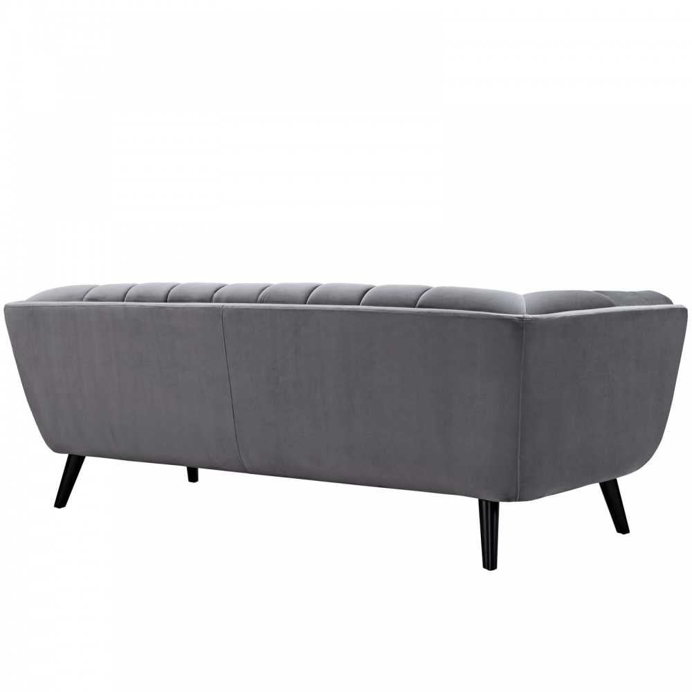 Bestow Performance Velvet Sofa, Gray