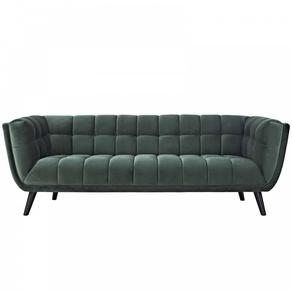 Bestow Performance Velvet Sofa, Green