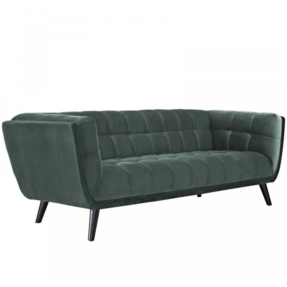 Bestow Performance Velvet Sofa, Green