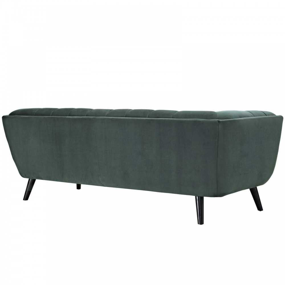 Bestow Performance Velvet Sofa, Green
