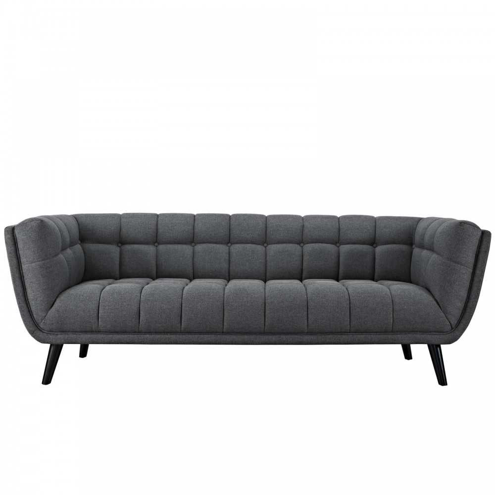 Bestow Upholstered Fabric Sofa, Gray