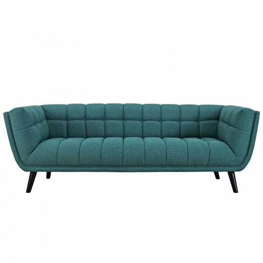 Bestow Upholstered Fabric Sofa, Teal