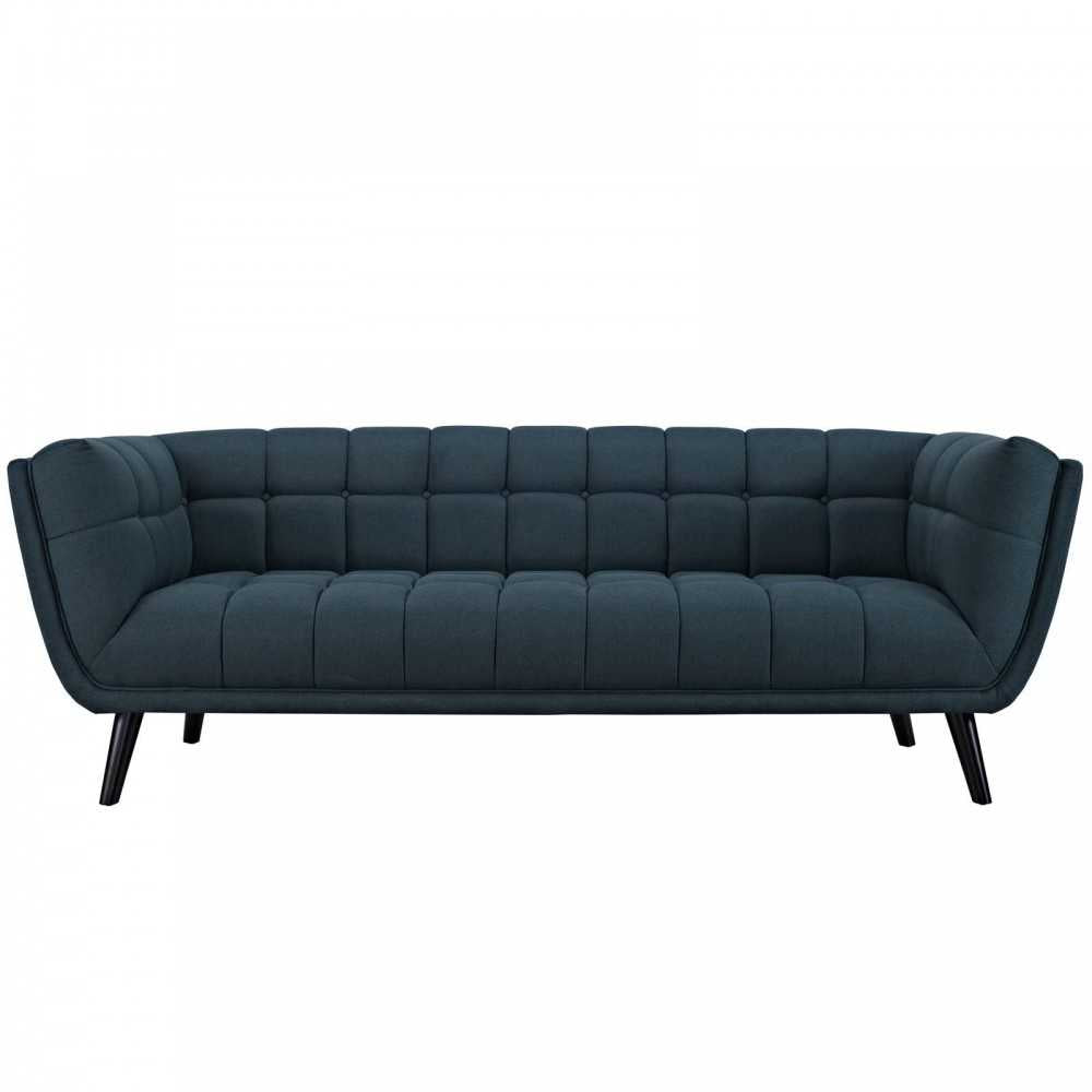 Bestow Upholstered Fabric Sofa, Blue