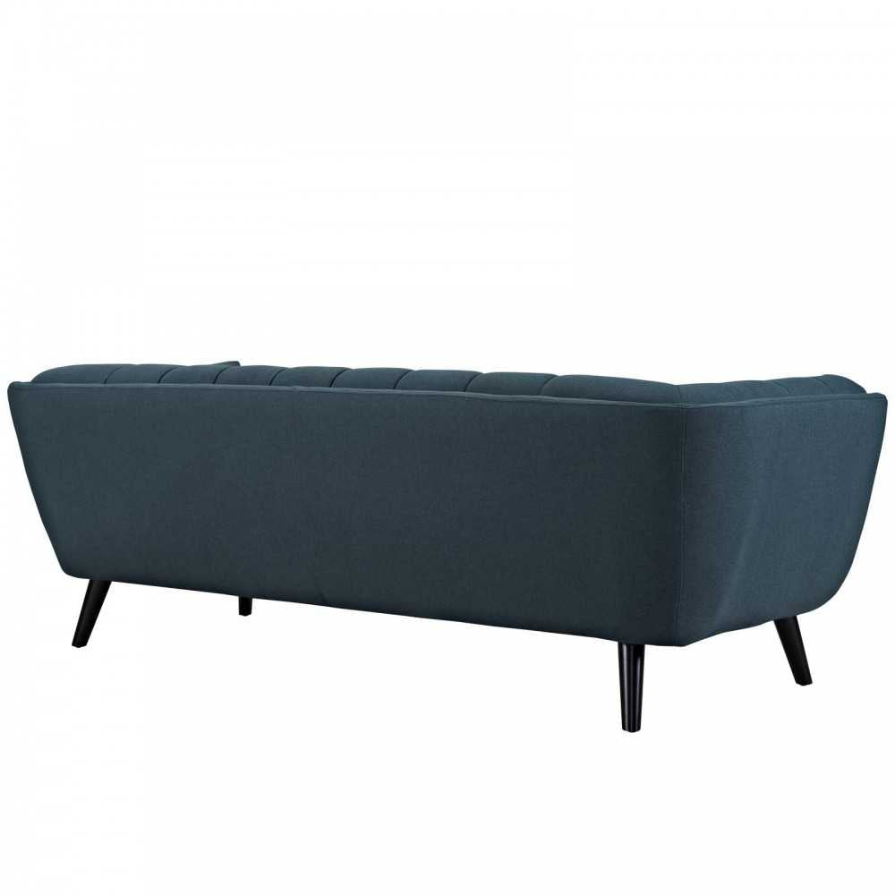 Bestow Upholstered Fabric Sofa, Blue