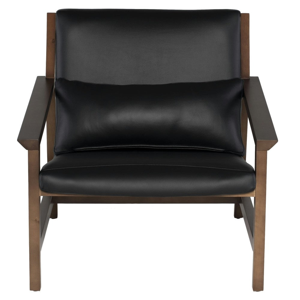 Bethany Black Leather Occasional Chair