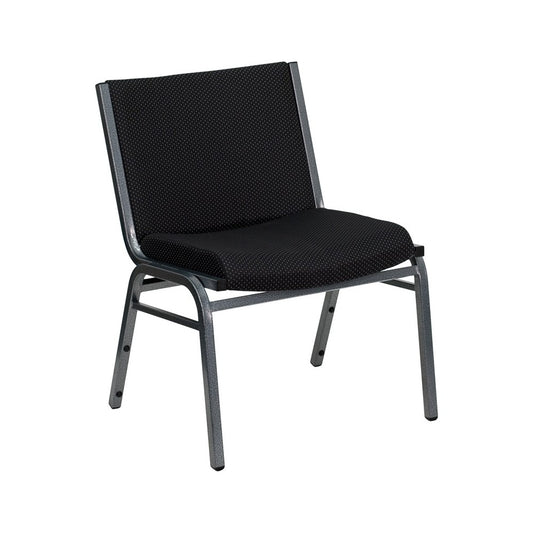 Big & Tall 1000 lb. Rated Black Fabric Stack Chair