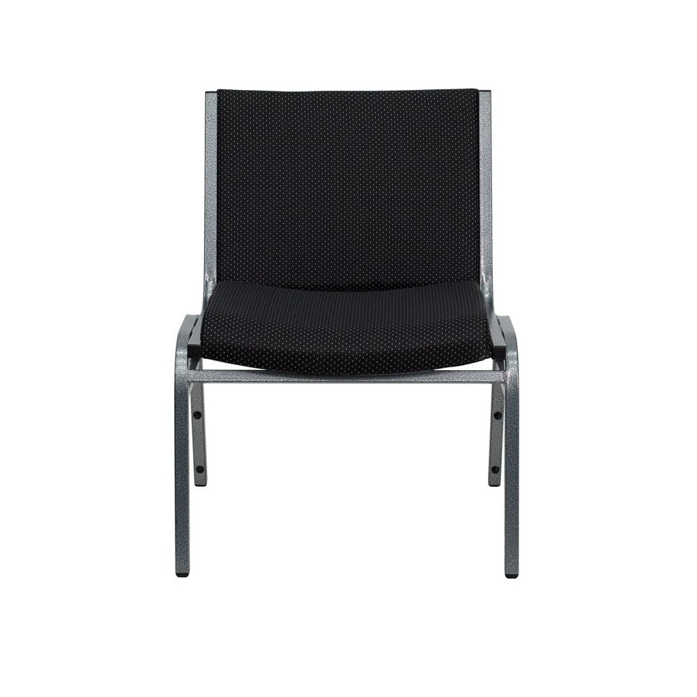 Big & Tall 1000 lb. Rated Black Fabric Stack Chair