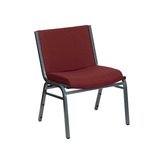 Big & Tall 1000 lb. Rated Burgundy Fabric Stack Chair
