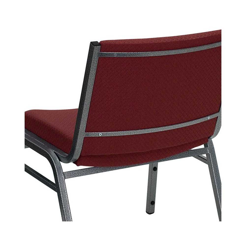Big & Tall 1000 lb. Rated Burgundy Fabric Stack Chair