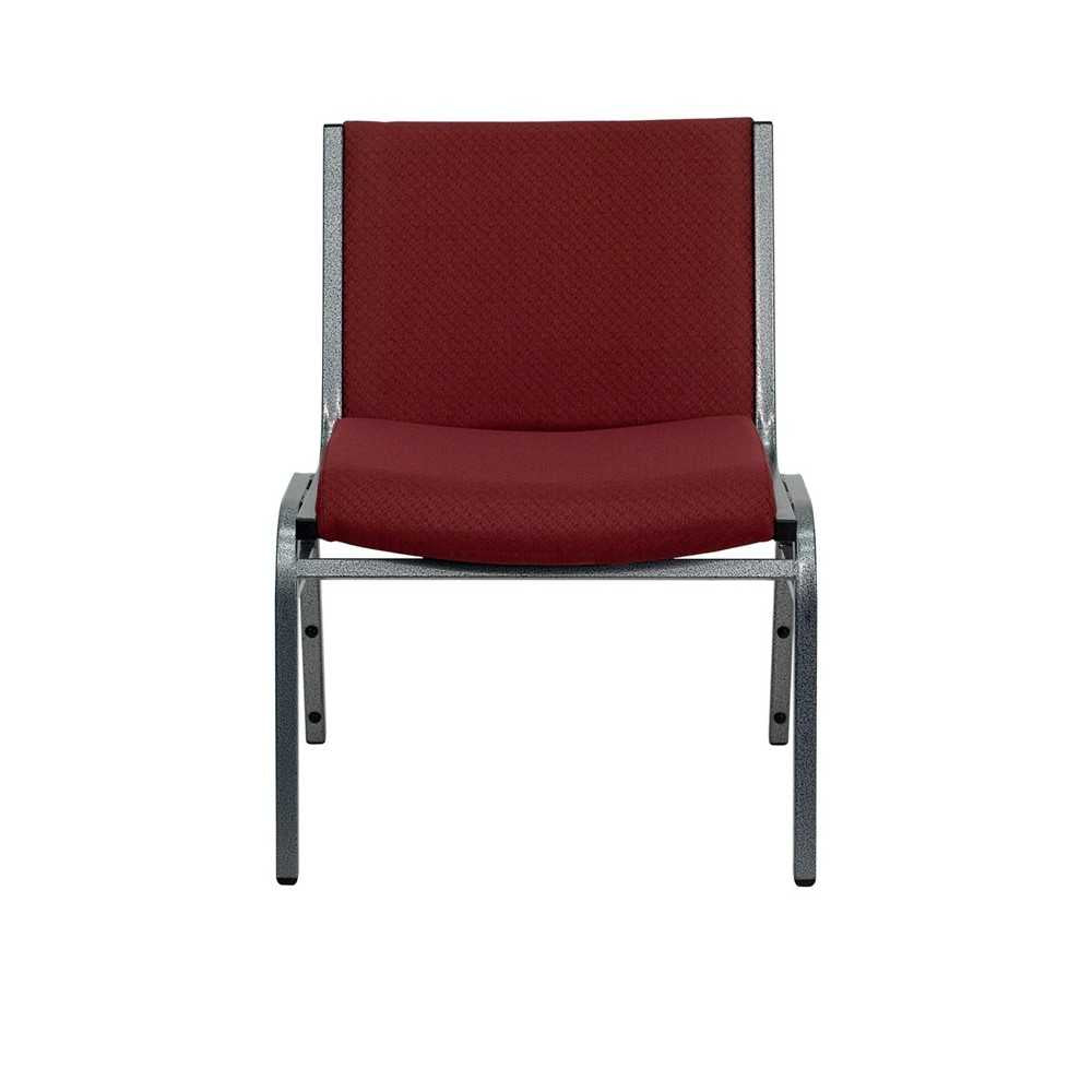 Big & Tall 1000 lb. Rated Burgundy Fabric Stack Chair