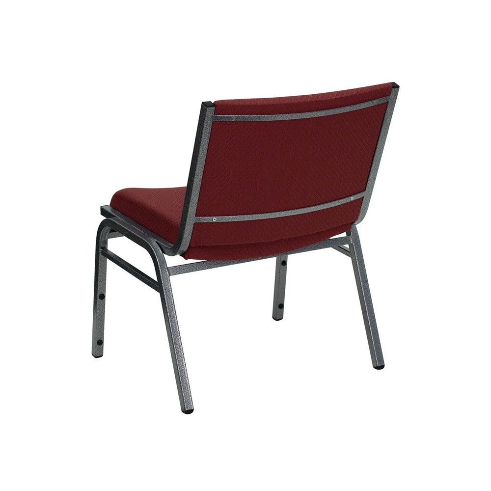 Big & Tall 1000 lb. Rated Burgundy Fabric Stack Chair