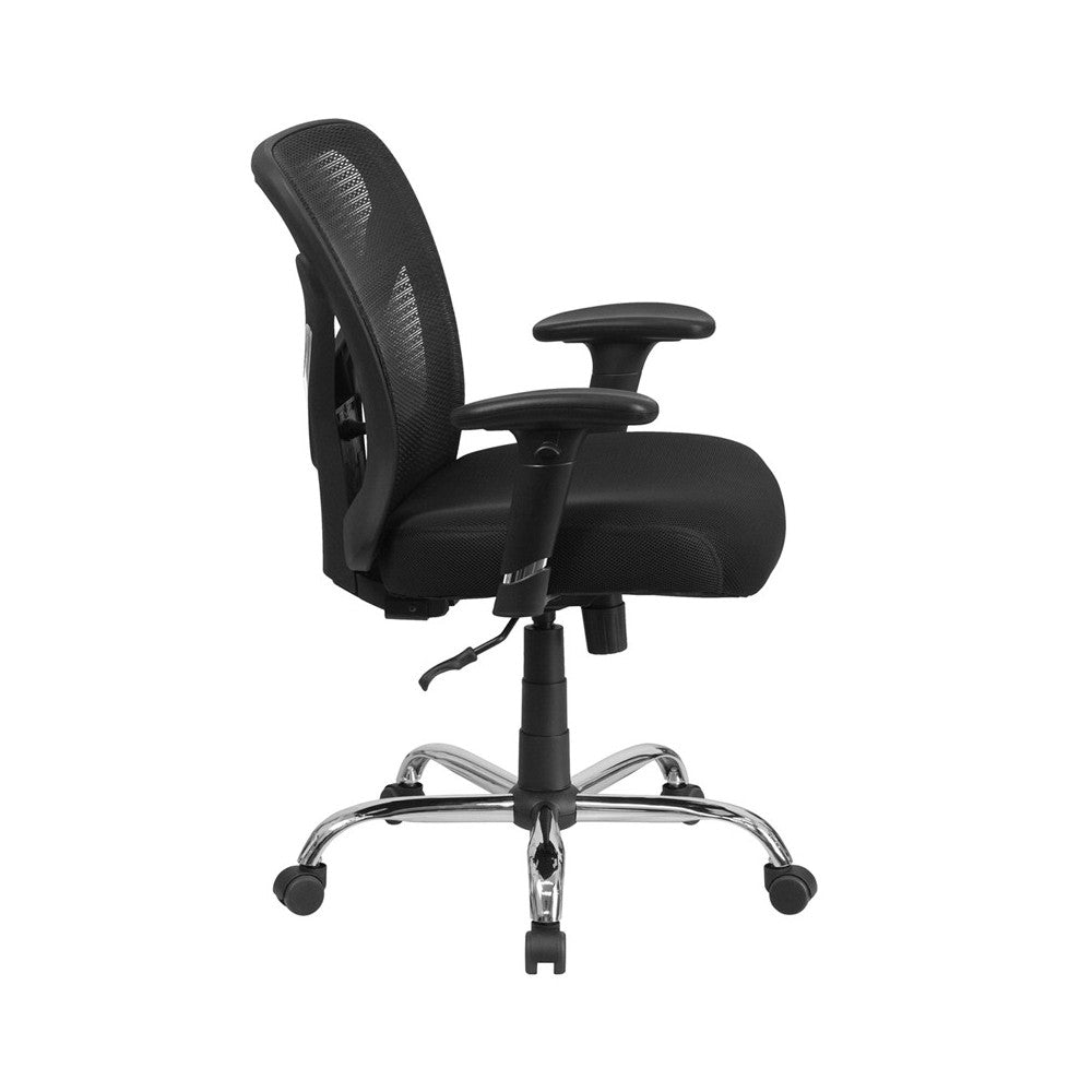 Big & Tall Office Chair | Adjustable Height Mesh Swivel Office Chair with Wheels