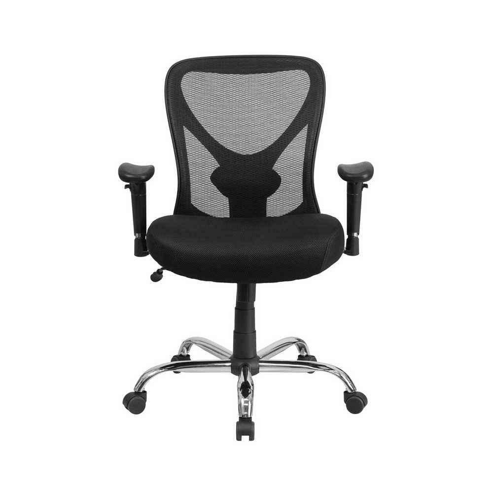 Big & Tall Office Chair | Adjustable Height Mesh Swivel Office Chair with Wheels