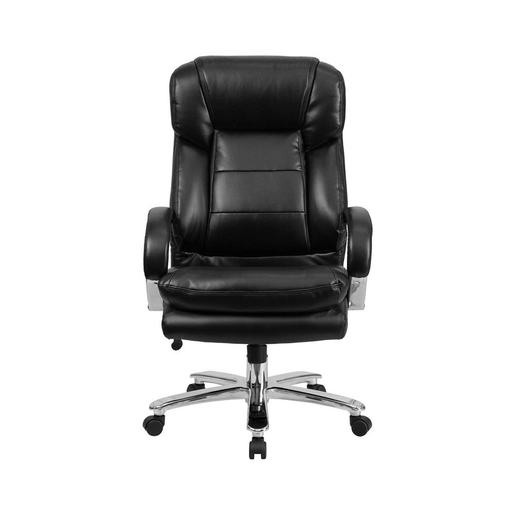 Big & Tall Office Chair | Black LeatherSoft Swivel Executive Desk Chair with Wheels