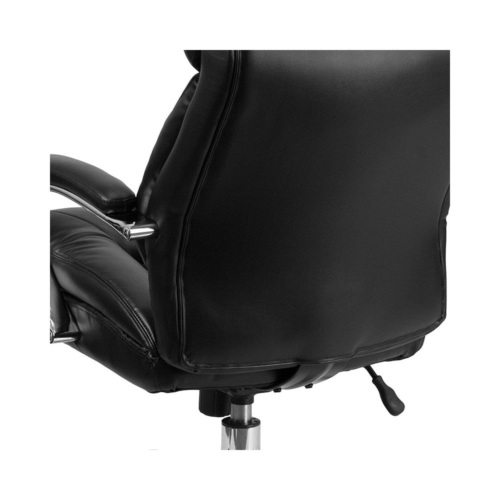Big & Tall Office Chair | Black LeatherSoft Swivel Executive Desk Chair with Wheels