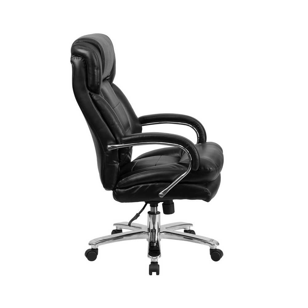 Big & Tall Office Chair | Black LeatherSoft Swivel Executive Desk Chair with Wheels