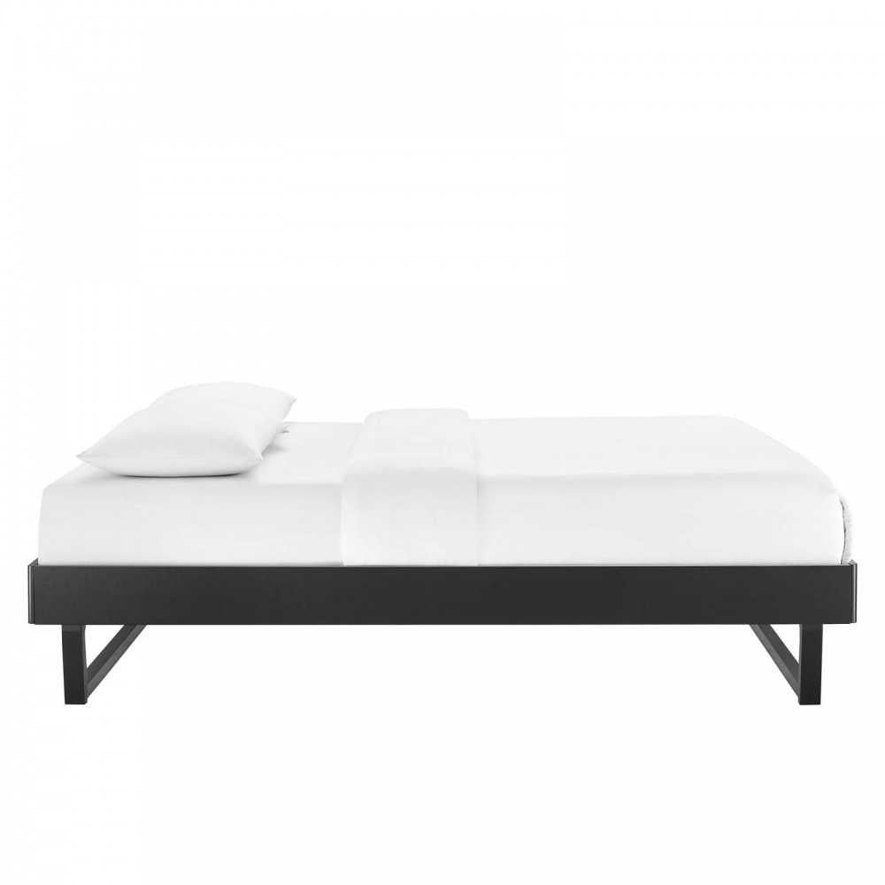 Billie Queen Wood Platform Bed Frame, Black