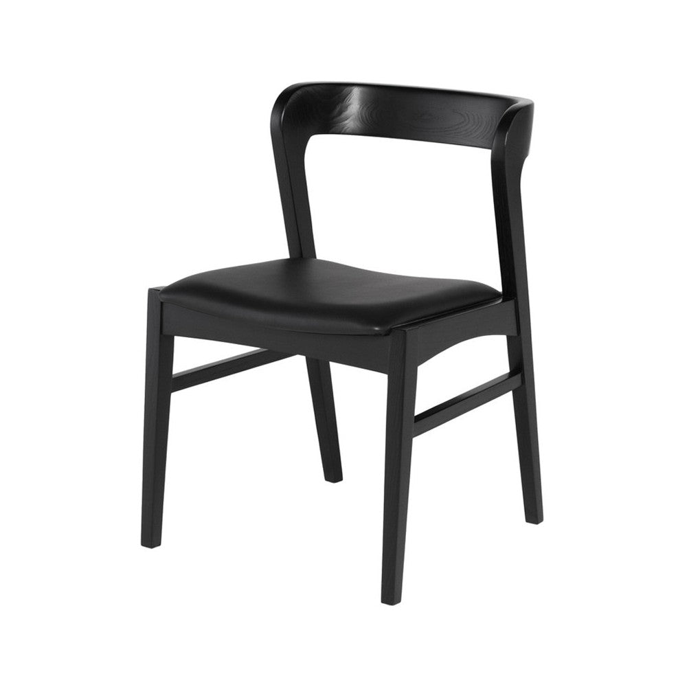 Bjorn Black Naugahyde Dining Chair, HGNH102