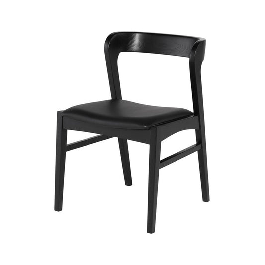 Bjorn Black Naugahyde Dining Chair, HGNH102