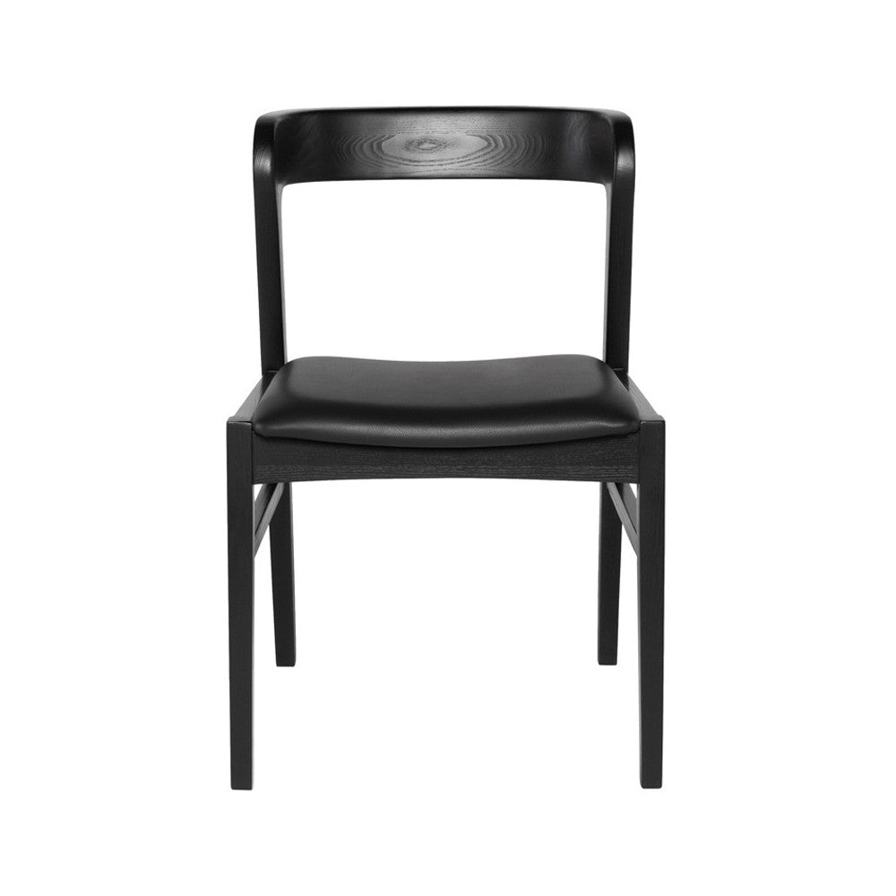 Bjorn Black Naugahyde Dining Chair, HGNH102