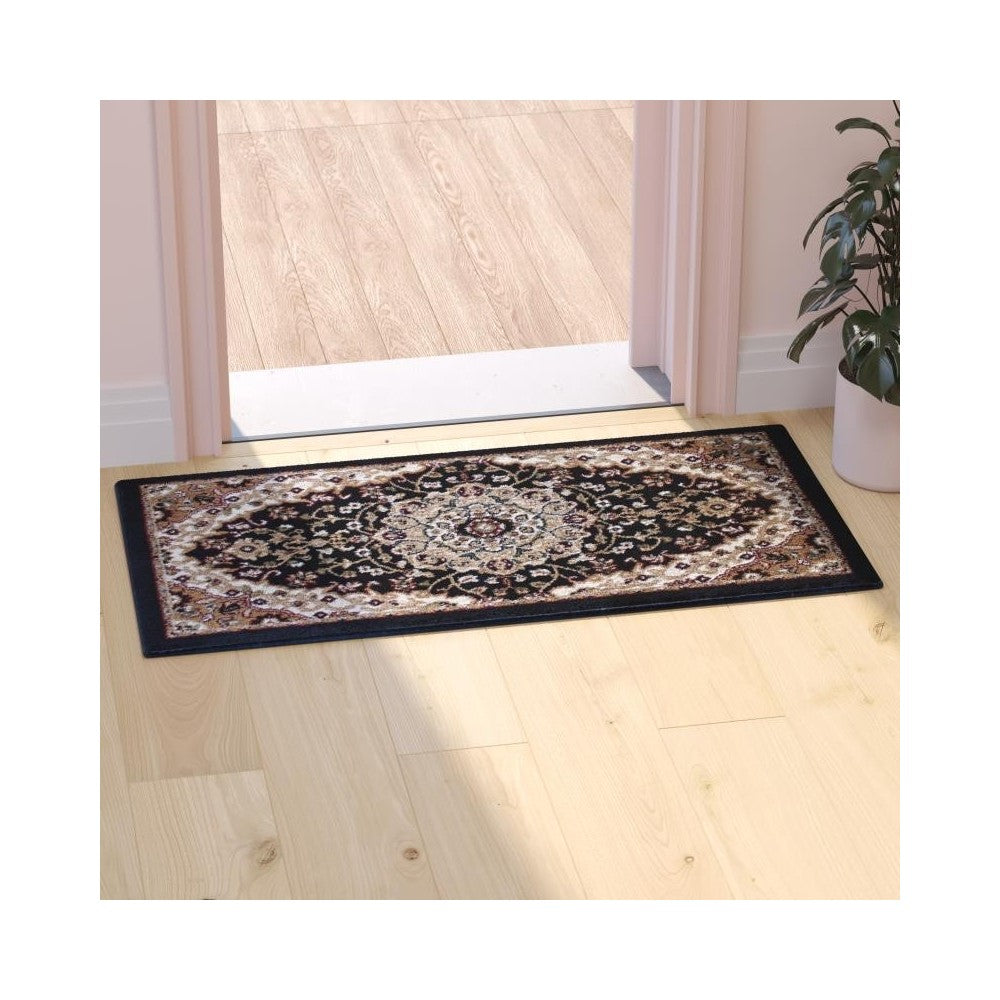 Black 2x3 Persian Area Rug