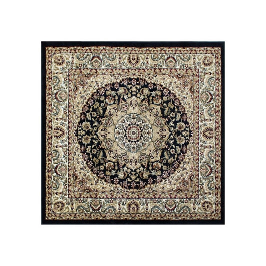 Black 5x5 Persian Area Rug