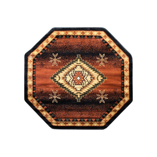 Black 5x5 Southwest Area Rug