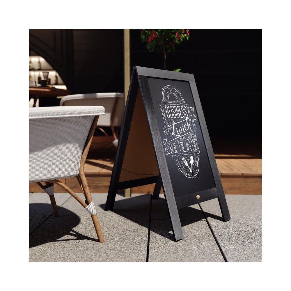 Black A-Frame Chalkboard Set