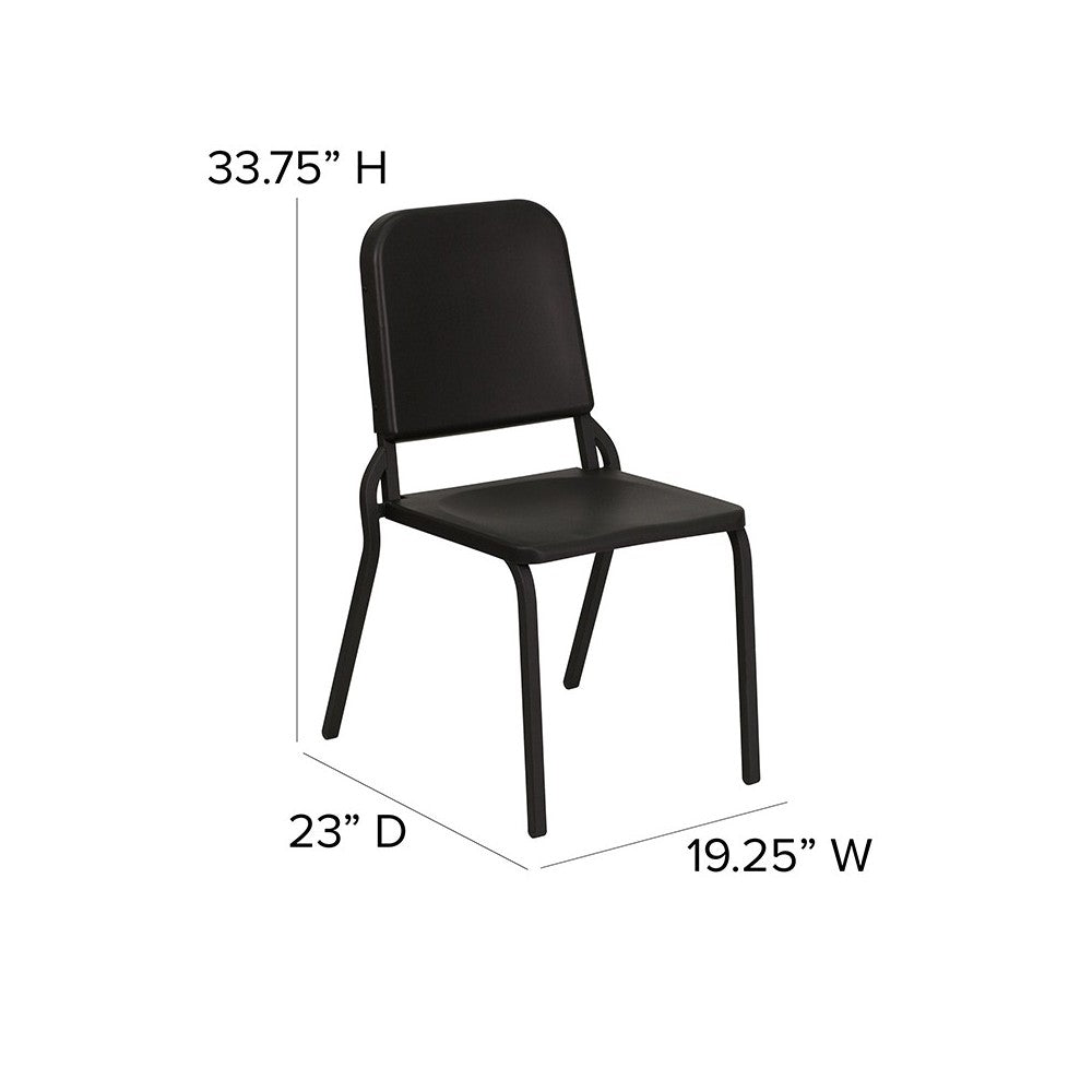 Black High Density Stackable Melody Band/Music Chair
