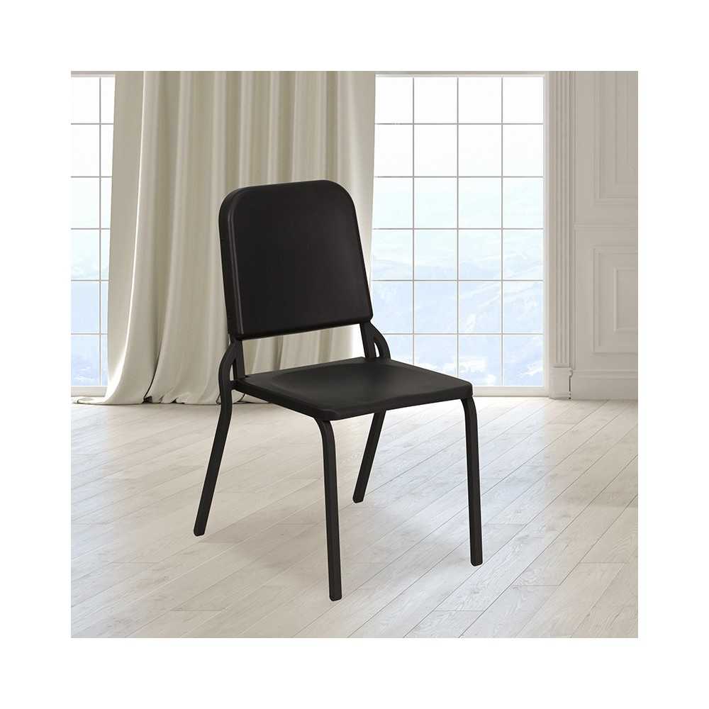 Black High Density Stackable Melody Band/Music Chair