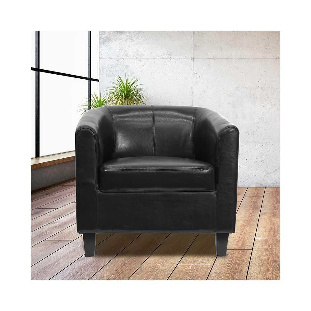 Black LeatherSoft Lounge Chair
