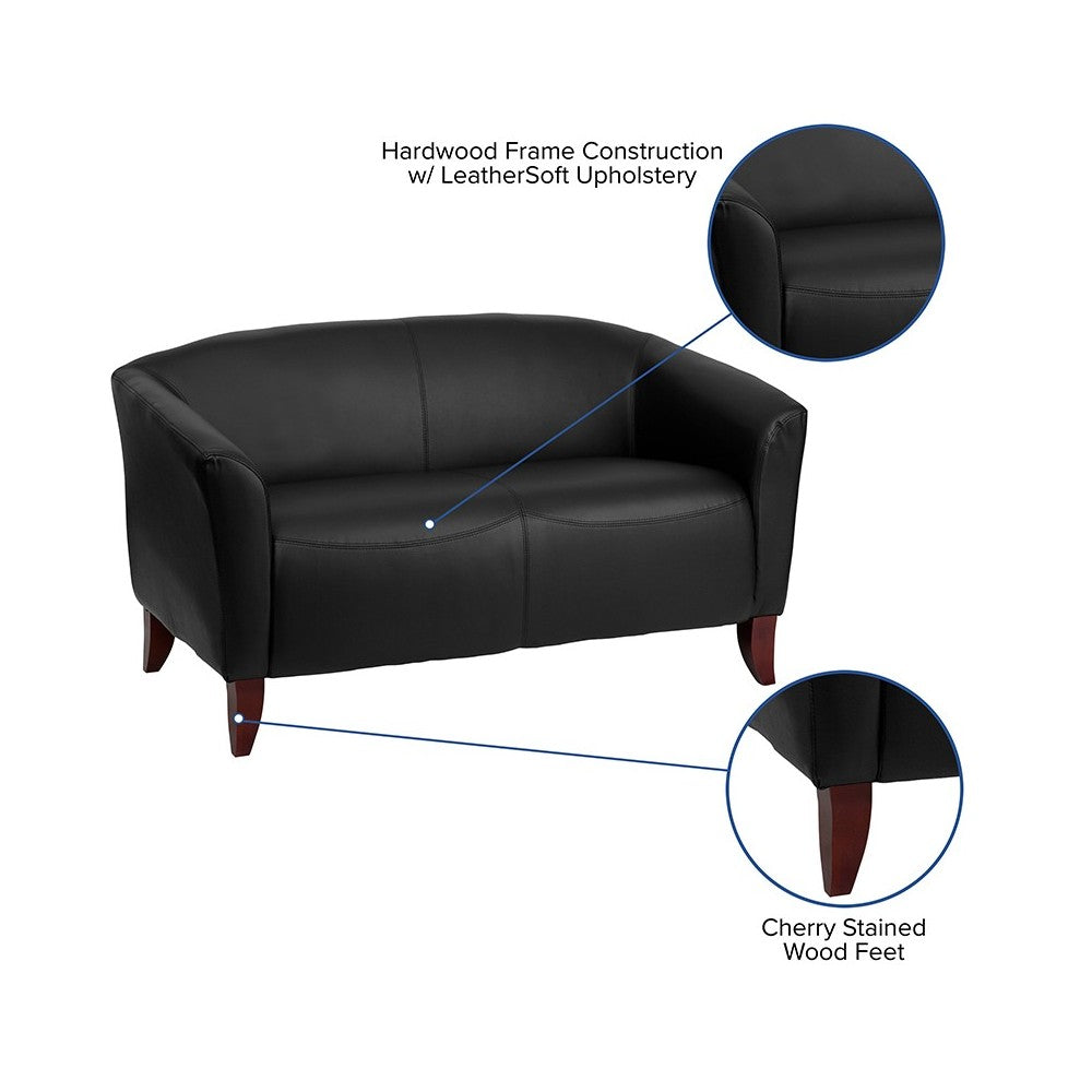 Black LeatherSoft Loveseat