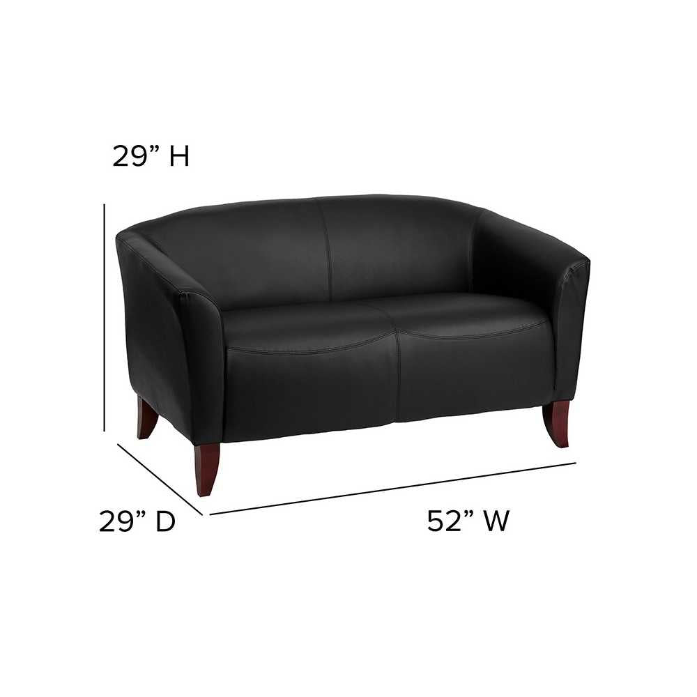 Black LeatherSoft Loveseat
