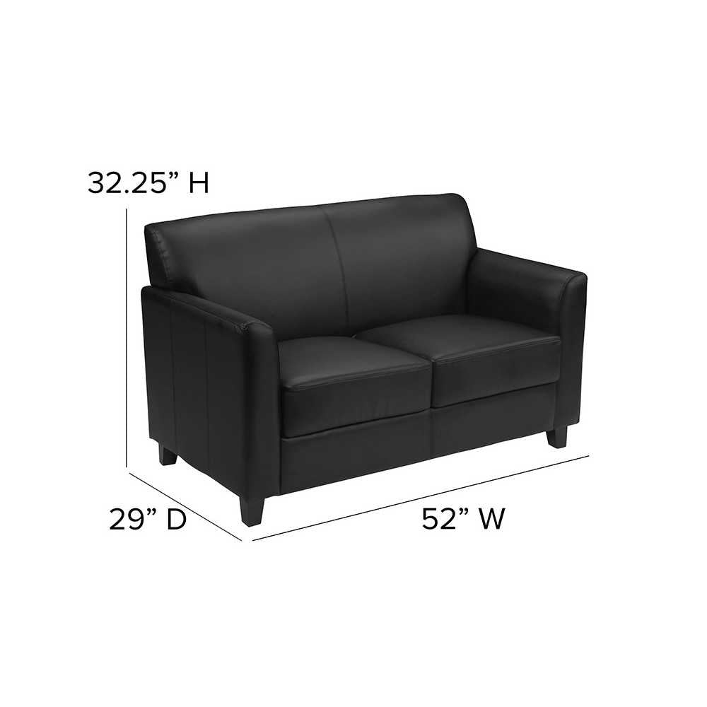 Black LeatherSoft Loveseat