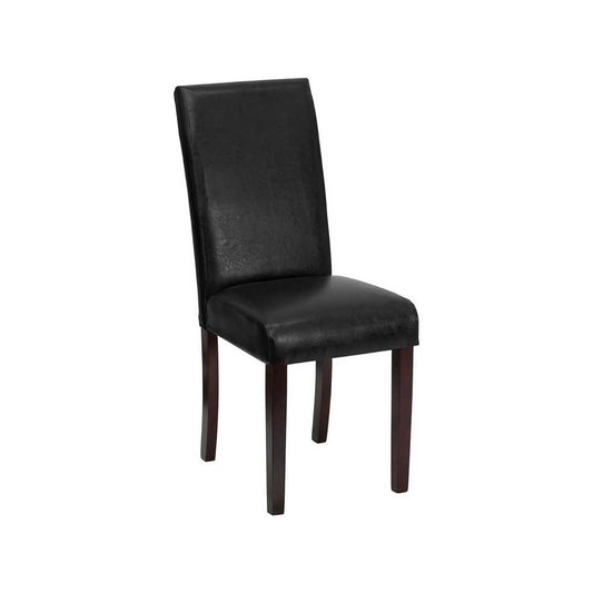 Black LeatherSoft Parsons Chair