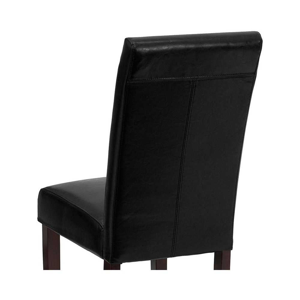 Black LeatherSoft Parsons Chair