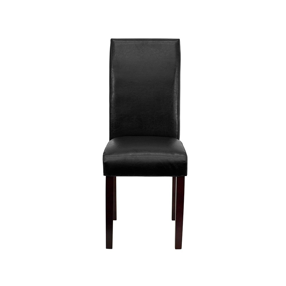 Black LeatherSoft Parsons Chair