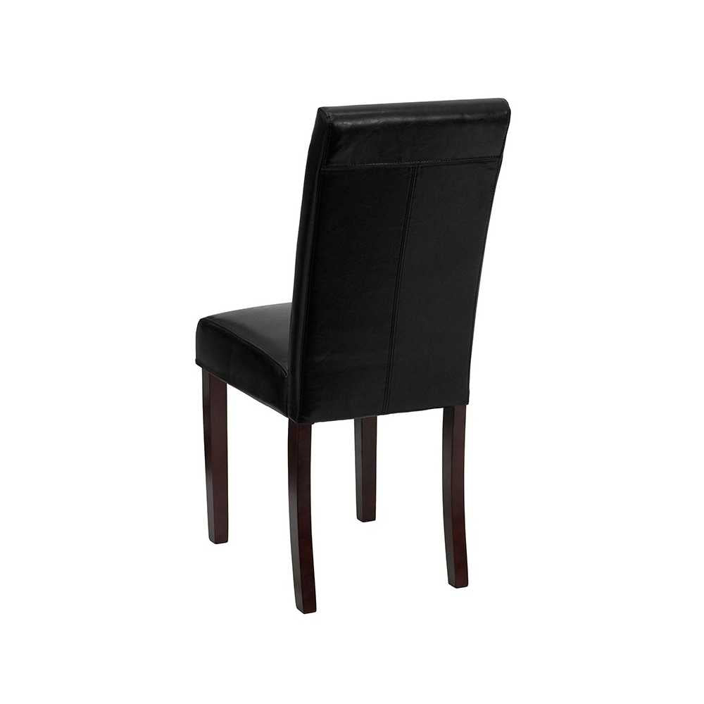 Black LeatherSoft Parsons Chair