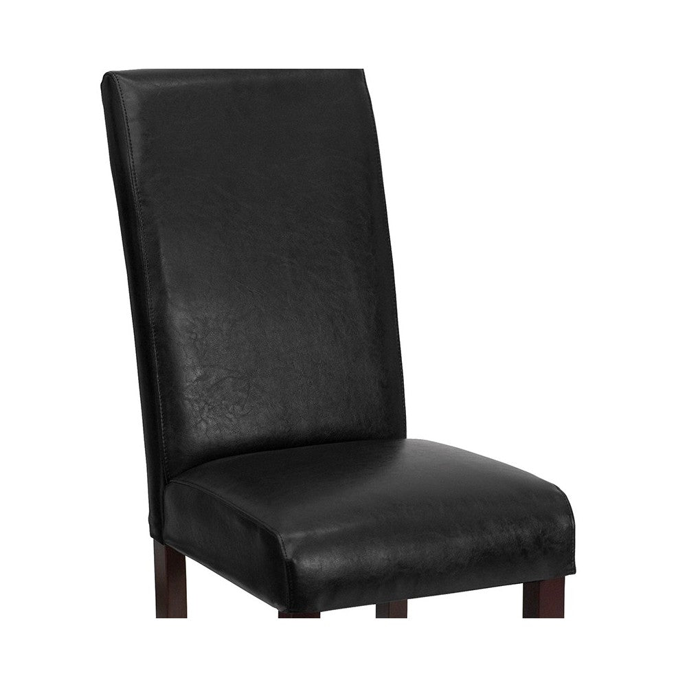 Black LeatherSoft Parsons Chair