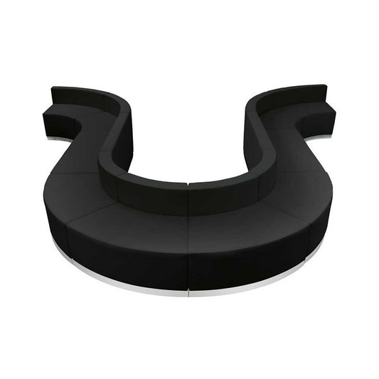 Black LeatherSoft Reception Configuration, 10 Pieces