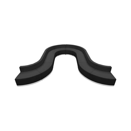 Black LeatherSoft Reception Configuration, 10 Pieces