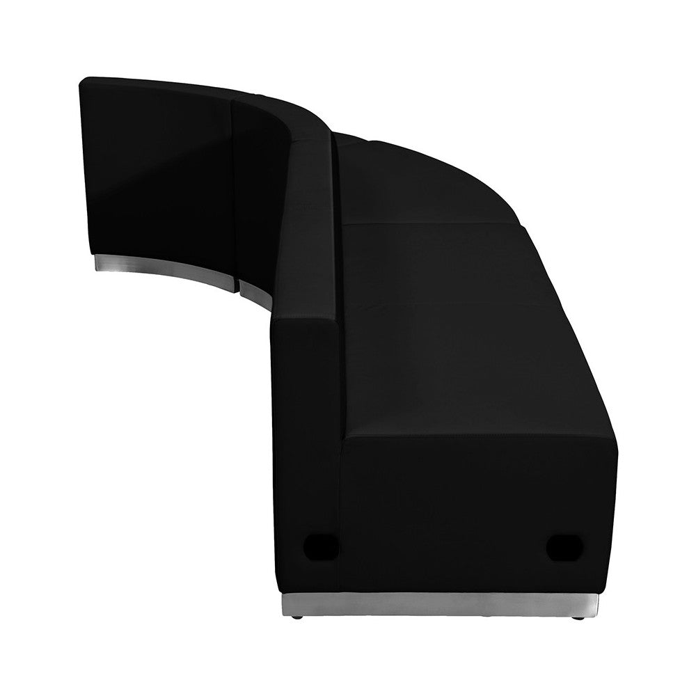 Black LeatherSoft Reception Configuration, 3 Pieces