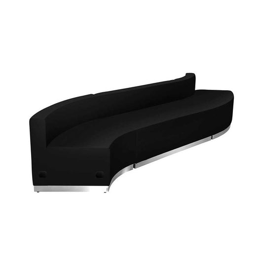 Black LeatherSoft Reception Configuration, 3 Pieces