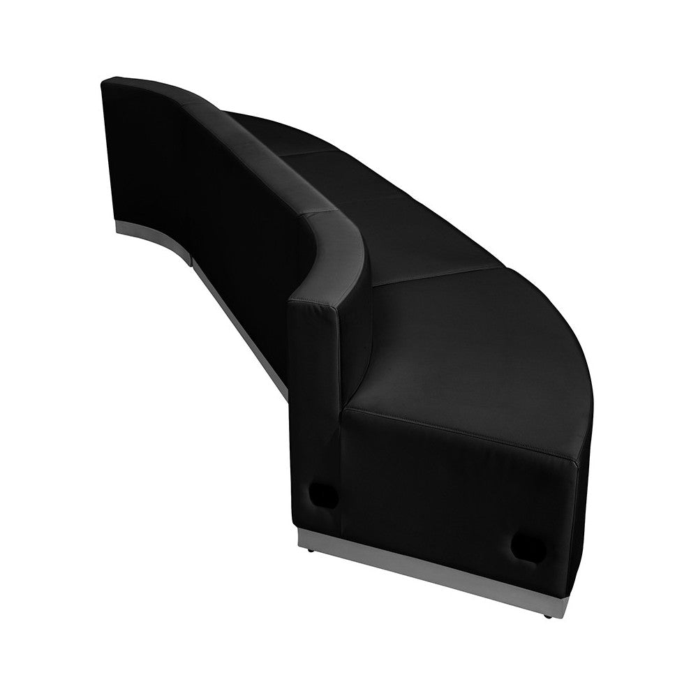 Black LeatherSoft Reception Configuration, 3 Pieces