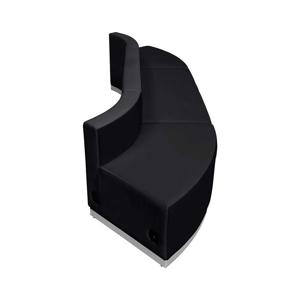 Black LeatherSoft Reception Configuration, 3 Pieces